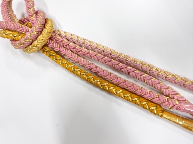 未使用品　正絹　手組帯締め